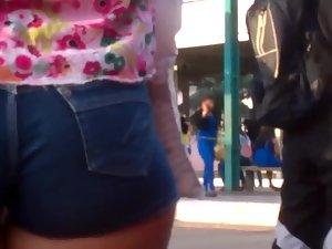 Ass in shorts that deserved a whistle Picture 3