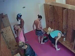 Spying on mature women in locker room after group exercise Picture 4