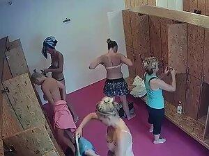 Spying on mature women in locker room after group exercise Picture 5