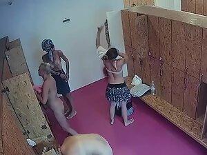 Spying on mature women in locker room after group exercise Picture 6