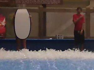 Bikini accidents on the water slide Picture 7