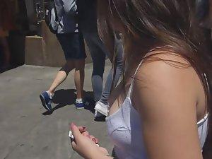 Young slut puts her big tits on display Picture 3