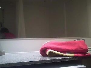 Small tits caught by hidden camera in bathroom Picture 2