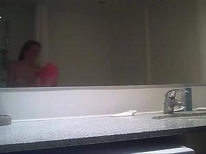 Small tits caught by hidden camera in bathroom Picture 5