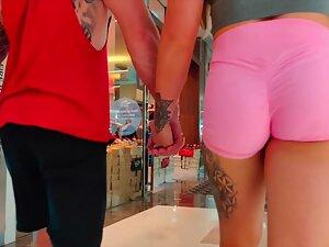 Incredible fit ass in pink shorts Picture 6