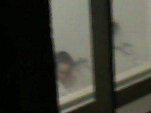 Office maid spied during a shower Picture 6
