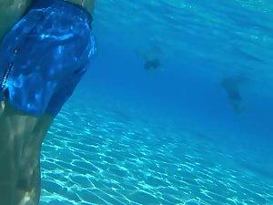 Underwater peeping shows why her boyfriend got a boner Picture 4