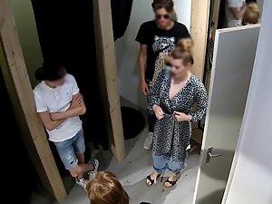 Security camera used for peeping in clothes store