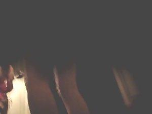 Peeping a hot girl as she tries a bikini Picture 5