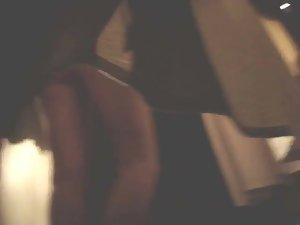 Peeping a hot girl as she tries a bikini Picture 7