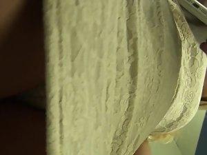 Erotic lace thong found in upskirt Picture 2
