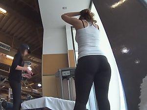 Thick and thin girl exercise together Picture 8