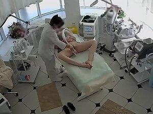 Spying her hairy pussy during beauty treatment Picture 1