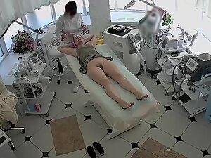 Spying her hairy pussy during beauty treatment Picture 5