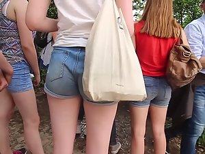 Hot teen girl got wedgie in hungry ass Picture 3