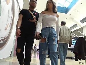 Her fantastic firm tits are shaking without a bra Picture 2