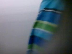 Amazing tits in swimming pool cabin Picture 5