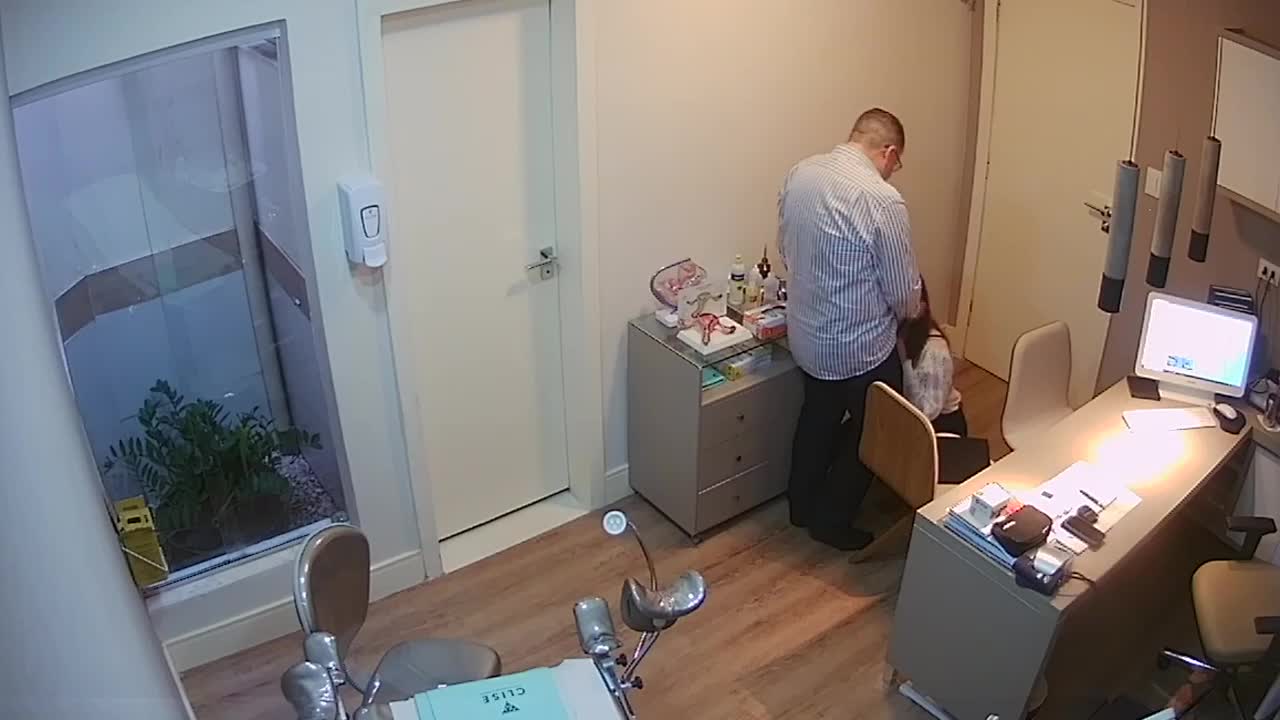 Boss gets a blowjob and gets caught on hidden photo