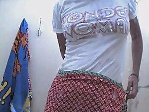 Nice pubic hair caught in a beach cabin Picture 1