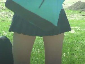 Naughty schoolgirl's upskirt Picture 4
