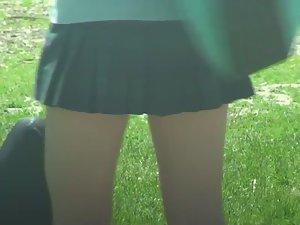 Naughty schoolgirl's upskirt Picture 8