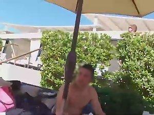 Peeping tom in the middle of sexy babes Picture 5