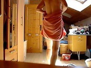 Wife walking around and wiping off Picture 1