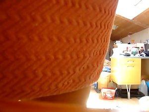 Wife walking around and wiping off Picture 2