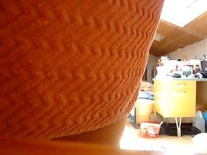 Wife walking around and wiping off Picture 3