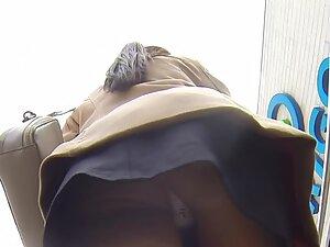 Sexy thong in upskirt of a hot secretary Picture 6