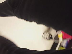 Hot girl with glasses bends over right in front of me Picture 6