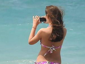 Dirty ass and hot beach selfie Picture 5