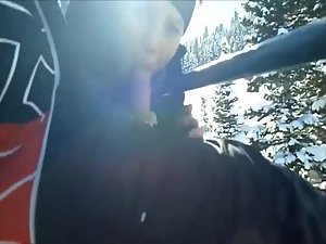 Blowjob on the ski lift Picture 2