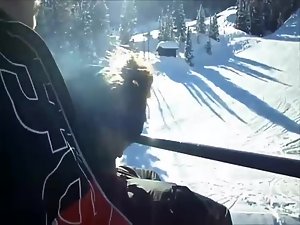 Blowjob on the ski lift Picture 6
