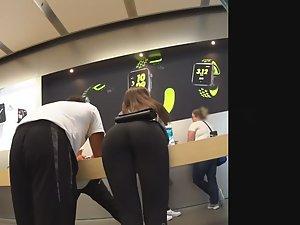 Amazing young ass bent over desk Picture 8