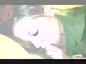 Punk girl is in trance during a blowjob Picture 6