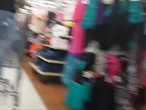 Respectful girl is followed around store Picture 4