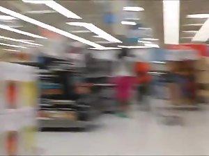 Respectful girl is followed around store Picture 6