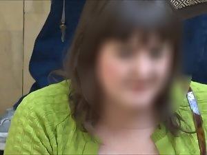 Big busty lady spied while selling hats Picture 8