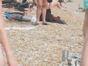 Pretty nudist girl steps out of the water Picture 2