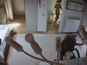 Spying on incredible girl naked in her apartment Picture 2