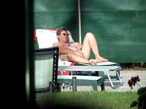 Milf thinks she's all alone at a pool Picture 5