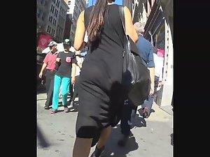 Hot asian girl in a see thru black dress Picture 2