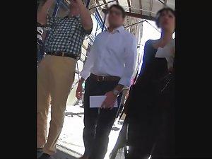 Hot asian girl in a see thru black dress Picture 3