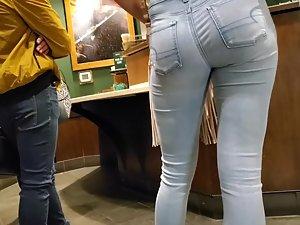 Hot friends competing who looks better in jeans Picture 2
