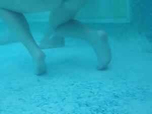 Sexy friend dancing in and out of swimming pool Picture 6