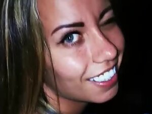 Flirty latina gets sex on the parking lot