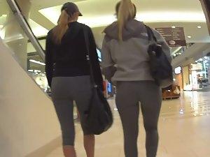 Hot girls in tights bust a voyeur Picture 2