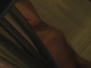 Finally a good peep on naked neighbor Picture 4