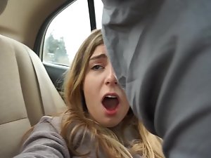 Girly video blog turns into lots of sex in the car Picture 5
